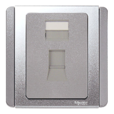 Schneider E2032SRJKI – 2G RJ45 Front Plate White – Testomart