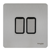 Schneider GU1422BSS – 16A 2G 2-Way Switch Ultimate BSS