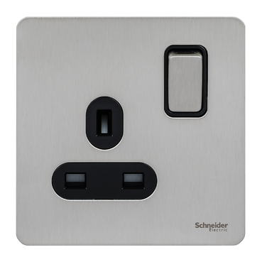 Schneider GU3410BSS – 13A 1G Switched Socket Ultimate BSS