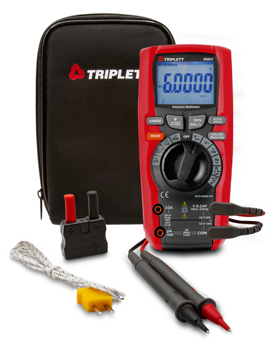 Triplett MM870 Industrial-Grade Digital Multimeter – Testomart
