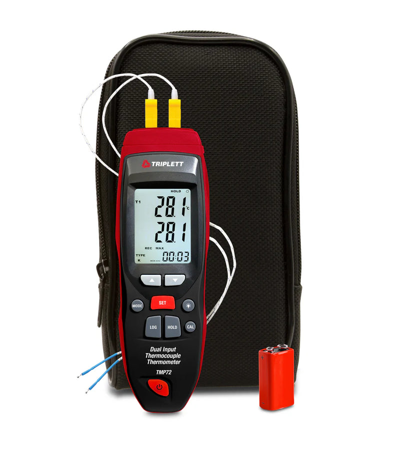 Triplett TMP72 Dual-Input Thermocouple Thermometer